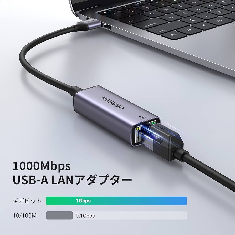 Amazon.co.jp: UGREEN 有線LANアダプター USB LAN 1000Mbps高速